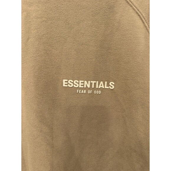 Fear of God Essentials Crewneck Relaxed Fit Oak Sweatshirt Men’s Size XXL - Picture 4 of 12